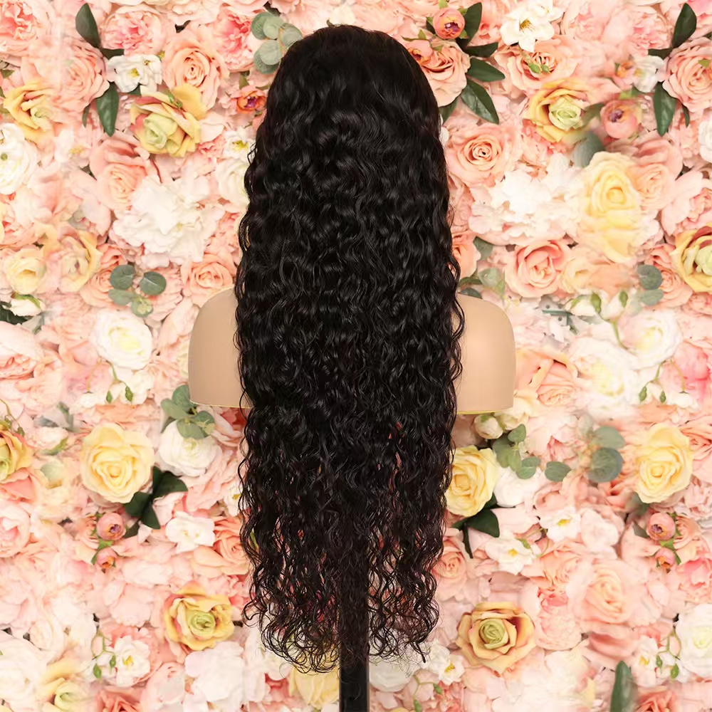 28 Inch 180% Density 1B Body Wave Glueless 13×4 HD Lace Front Human Hair Wig
