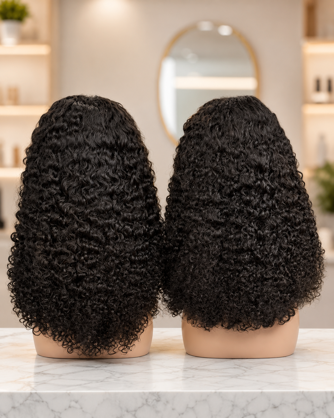 18 Inch 1B Natural Black SDD Burmese Curly 5×5 HD Lace Closure Human Hair Wig